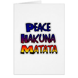 Peace Hakuna Matata Cadeaux Produits