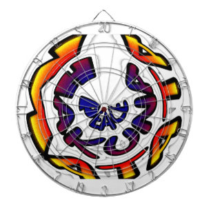 "Peace Hakuna Matata" Circular Art Print Dartbord