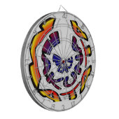 "Peace Hakuna Matata" Circular Art Print Dartbord (Voorkant Links)