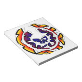 "Peace Hakuna Matata" Circular Art Print Notitieblok (Schuin)