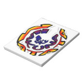 "Peace Hakuna Matata" Circular Art Print Notitieblok (Gedraaid)