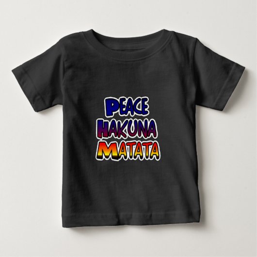 Peace Hakuna Matata Gradient Art (Voorkant)