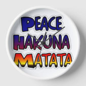 Peace Hakuna Matata Gradient Art (Voorkant)