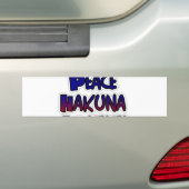 Peace Hakuna Matata Gradient Art Bumpersticker (Op auto)