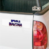 Peace Hakuna Matata Gradient Art Bumpersticker (Op Truck)