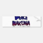 Peace Hakuna Matata Gradient Art Bumpersticker (Voorkant)