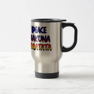 Peace Hakuna Matata Gradient Art Reisbeker