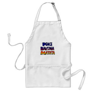 Peace Hakuna Matata Gradient Art Standaard Schort