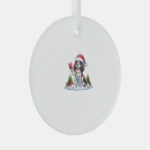 Peace Hand Engelse Springer Spaniel Kersthond Glas Ornament (Voorkant Rechts)