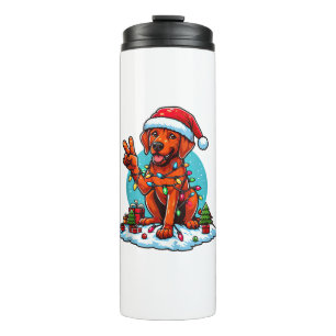 Peace Hand Rhodesian Ridgeback Kerstverlichting WO Thermosbeker