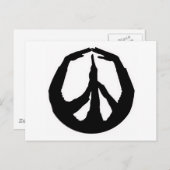 Peace Hands Briefkaart (Voorkant / Achterkant)