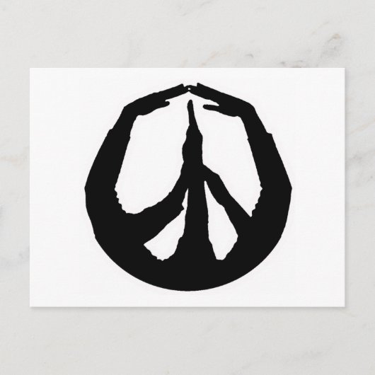 Peace Hands Briefkaart (Voorkant)