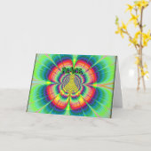 Peace Happy Birthday Kaart (Gele Bloem)