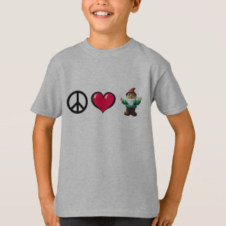 Peace Heart Gnome van FreeWitch Kinder T-Shirt