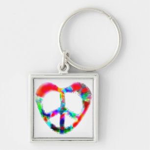 Peace Heart Sleutelhanger