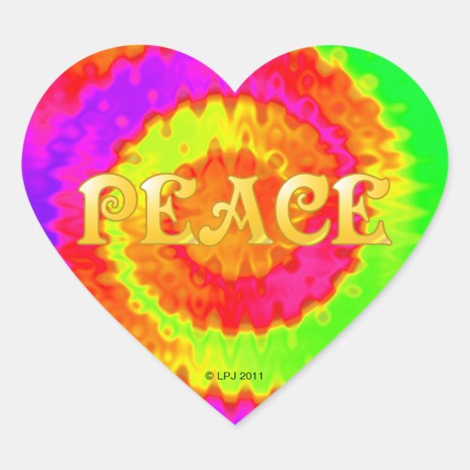 Peace Heart Stickers (Voorkant)