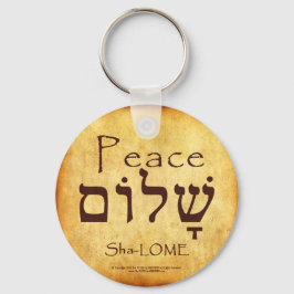PEACE HEBREW-SLEUTELHANGER SLEUTELHANGER