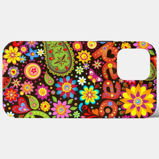 Peace Hippie iPhone | 60s Hippie coque iphone-Mate (Verso (horizontal))