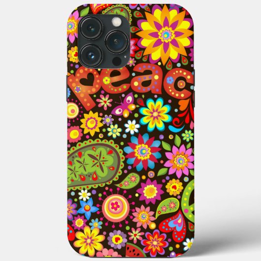 Peace Hippie iPhone | 60s Hippie coque iphone-Mate (Verso)