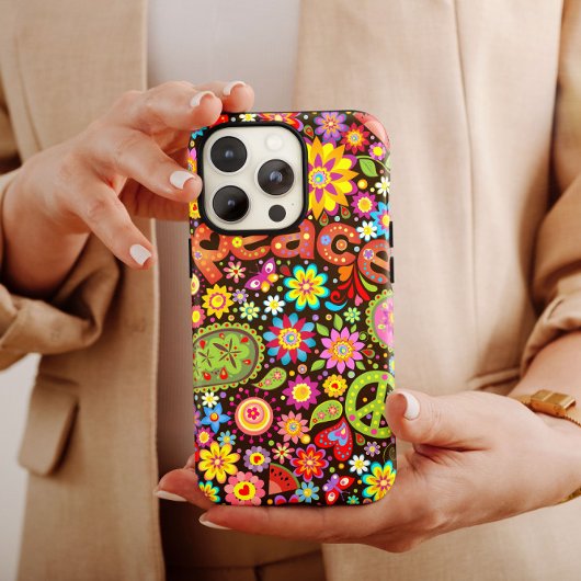 Peace Hippie iPhone | 60s Hippie iPhone Case-Mate Case-Mate iPhone Case