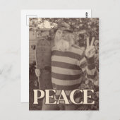 Peace Hippie-Schaats  Briefkaart (Voorkant / Achterkant)