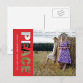 Peace Holiday Briefkaart (Voorkant / Achterkant)