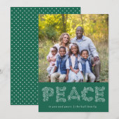 Peace Holiday-fotokaart Feestdagenkaart (Voorkant / Achterkant)