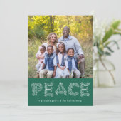 Peace Holiday-fotokaart Feestdagenkaart (Staand voorkant)