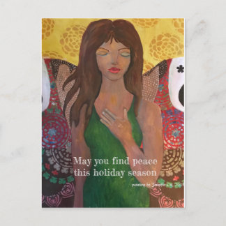 Peace Holiday Painting Feestdagenkaart