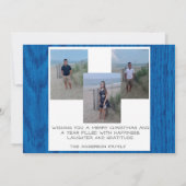 Peace Holiday Photo Collage Carte de Noël (Dos)