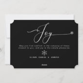 Peace Hope Joy Noël Nom de la photo Carte de vacan (Dos)