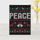 Peace I Come In Peace Matching Couple Ugly Merry C Kaart (Gele Bloem)