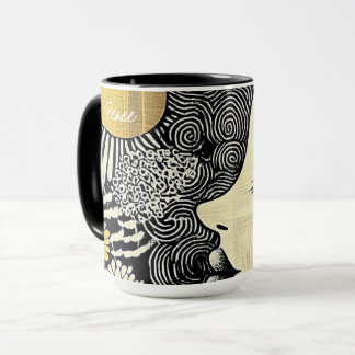 Peace in Bloom Abstract Mug Mok