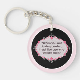 Peace in deep waters sleutelhanger