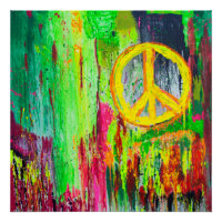 Peace in Times Carré Poster parfait
