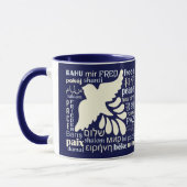 PEACE in veel talen, aangepaste mokken (Links)
