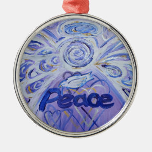 Peace Inspirerend Angel Word Ornament
