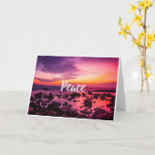 Peace Inspirerend Blank Note Kaart (Gele Bloem)