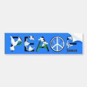 PEACE is het antwoord Bumpersticker (Voorkant)
