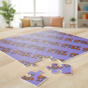 Peace Jigzaag Puzzle Legpuzzel