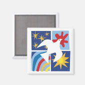 Peace Jove Love Dove Magnet (Recto/Verso)