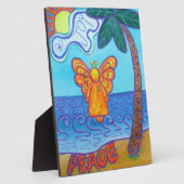 Peace Joy Beach Angel Art Peinture Plaque Cadeau (Côté)