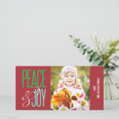 Peace & Joy Carte photo de vacances (Debout devant)