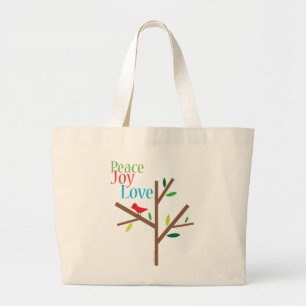 Peace Joy Love Holiday Tas