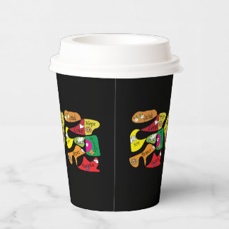 Peace Joy Love Inspirational Quote Paper Cups Papieren Bekers