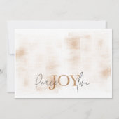 Peace Joy Love Winter Vakantie Fotokaart Kaart (Achterkant)