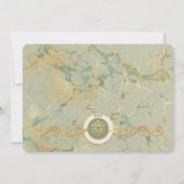 Peace & Joy Sage Green & Gold Carte photo (Dos)