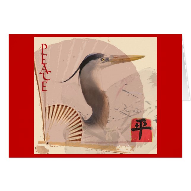 Peace Kaart Red (Voorkant Horizontaal)