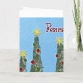 "Peace"-kerstKaart Feestdagen Kaart (Achterkant)