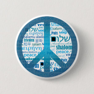 Peace Language Ronde Button 5,7 Cm